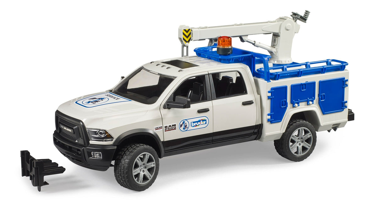 Bruder RAM Service Truck with Crane and Rotating Beacon Light 02509 (02509) — view 3