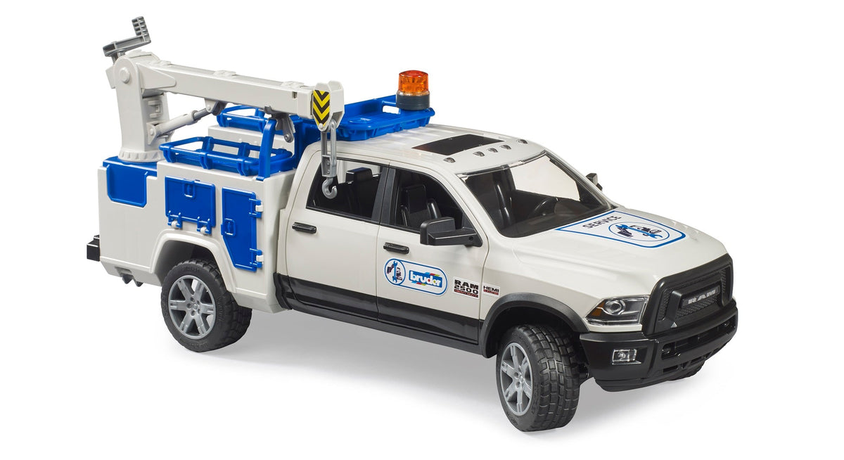 Bruder RAM Service Truck with Crane and Rotating Beacon Light 02509 (02509) — view 4