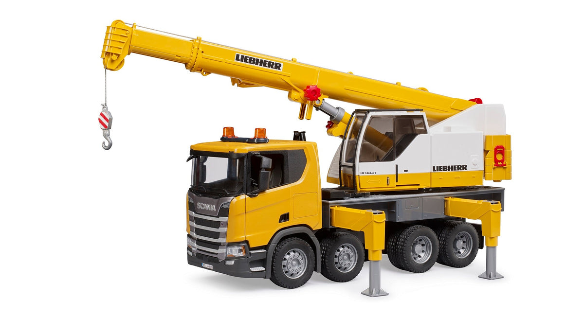 Bruder Scania Super 560R Liebherr Crane Truck with Light & Sound (03571) — view 4
