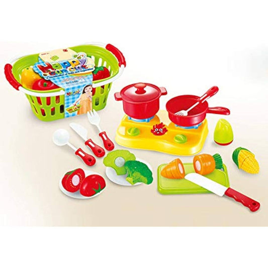 Pretend Play Food Vegetable Basket