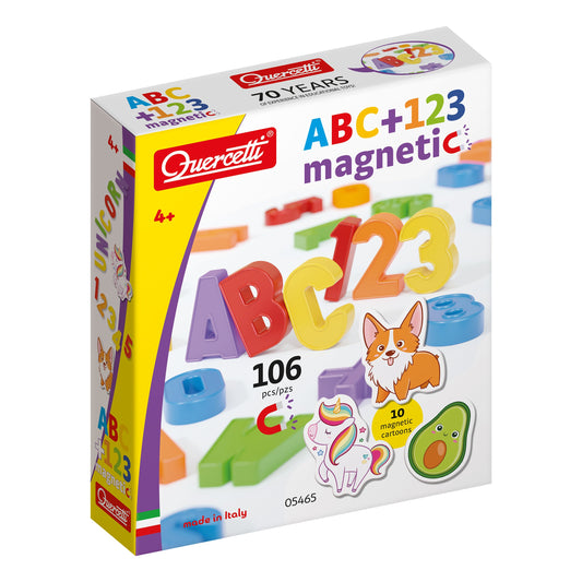 Quercetti ABC 123 Magnetic 106 pcs (05465)