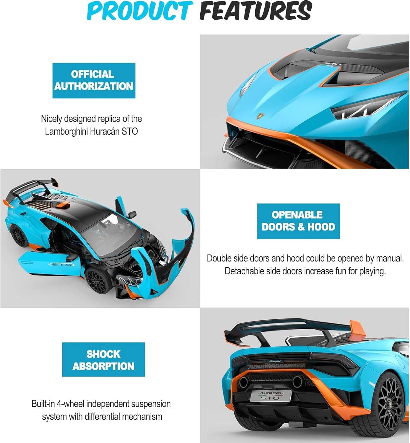 1:14 RC Lamborghini Huracan STO Remote Control Sports Car