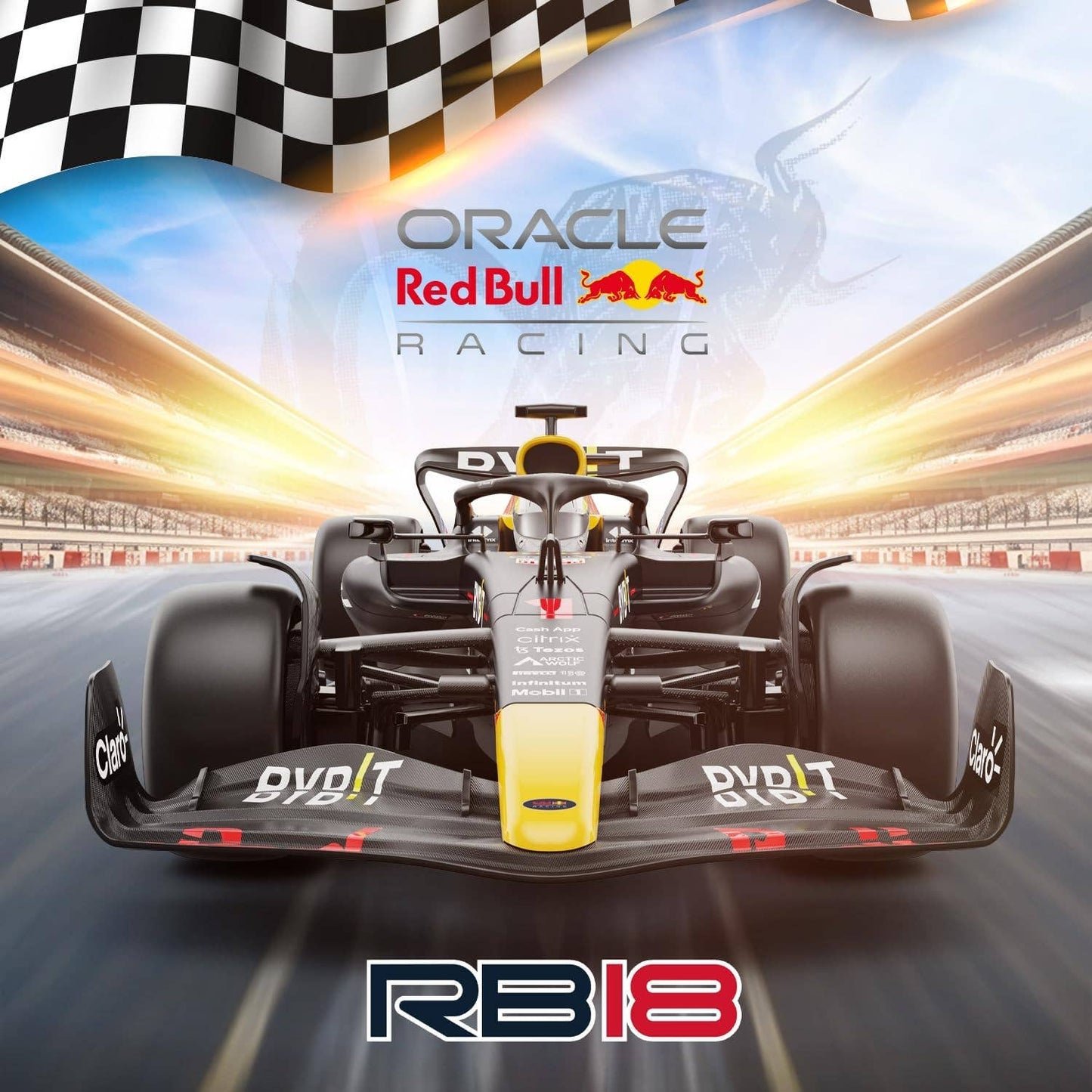 1:12 Scale Red Bull RB18 F1 Remote Control RC Car