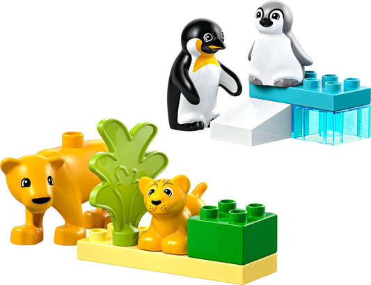 LEGO DUPLO Wild Animal Families: Penguins & Lions (10442) box art