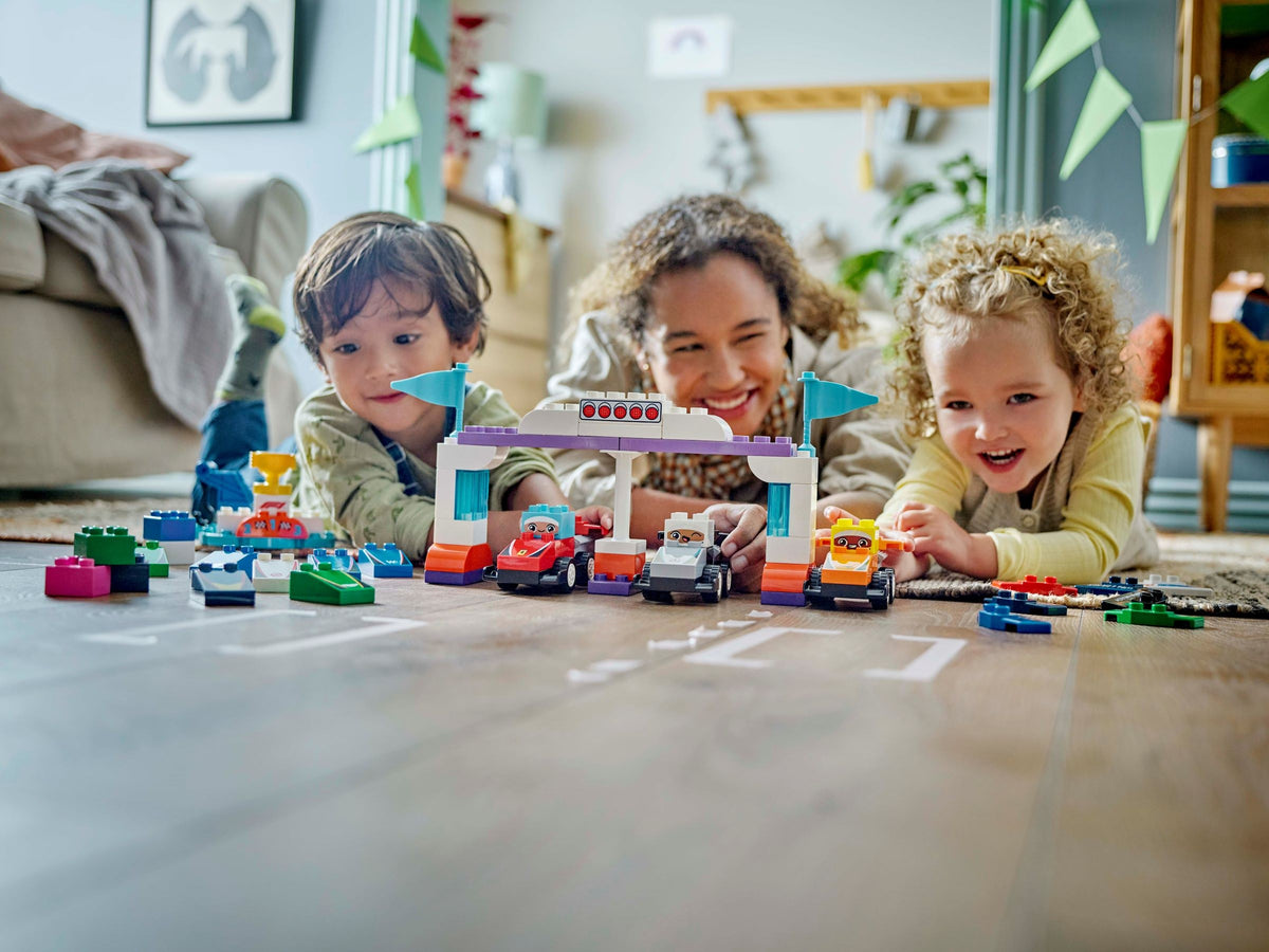 LEGO DUPLO F1 Team Race Cars & Drivers (10445) lifestyle