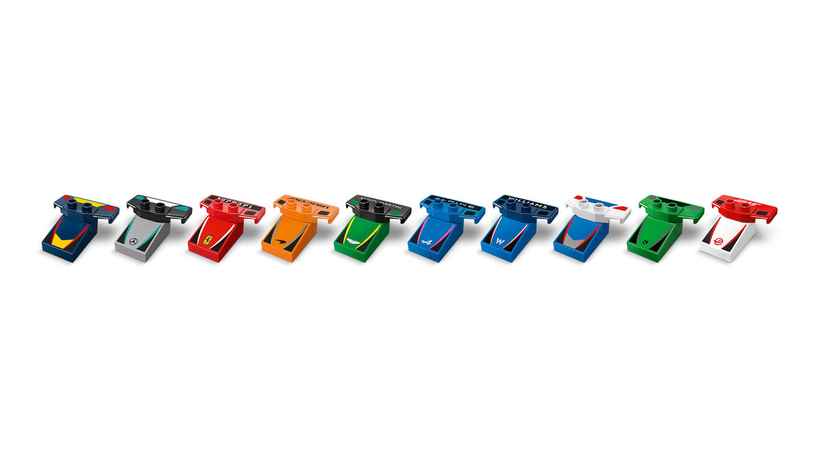 LEGO DUPLO F1 Team Race Cars & Drivers (10445) detail view
