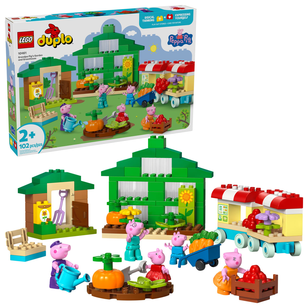LEGO DUPLO Grandpa Pig's Garden and Greenhouse (10461) box