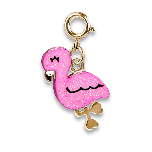 CHARM IT! Gold Glitter Flamingo Charm (CICC1368)