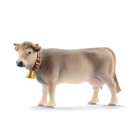 Schleich Farm World Brown Swiss Cow Figure (13874)