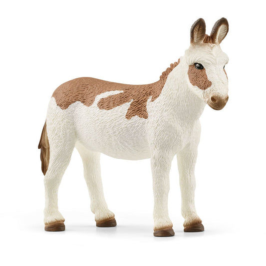 Schleich Farm World American Spotted Donkey Figure (13961)