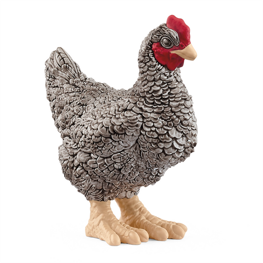Schleich Farm World Plymouth Rock Chicken Figure (13997)