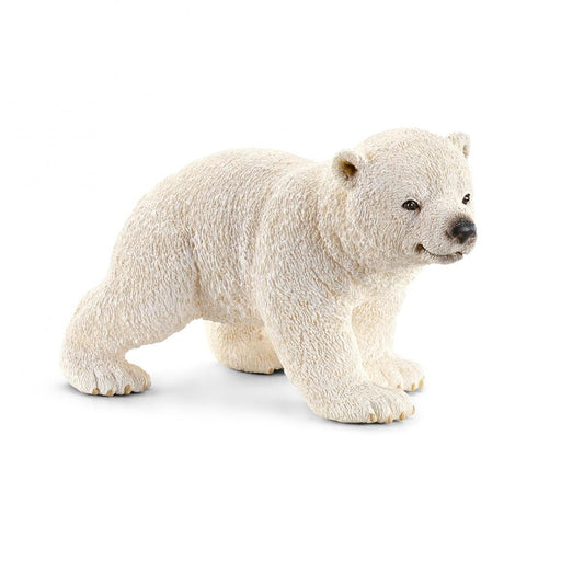 Schleich Wild Life Polar Bear Cub, Walking Figure (14708)