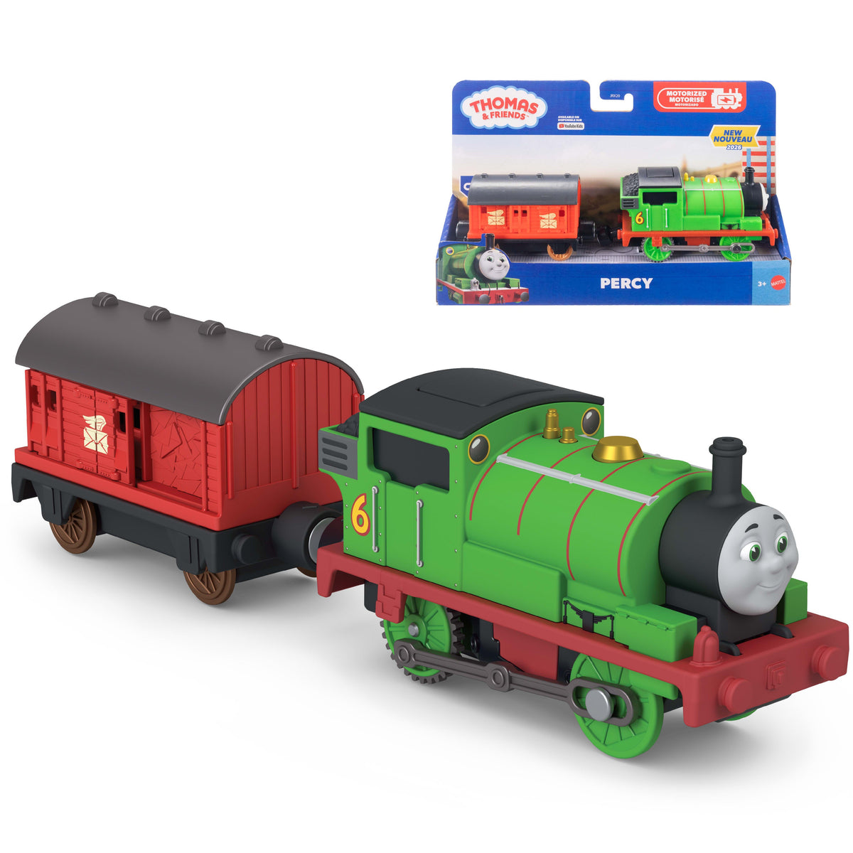 Thomas & Friends Motorized Percy Engine & Mail Car (JLL46)