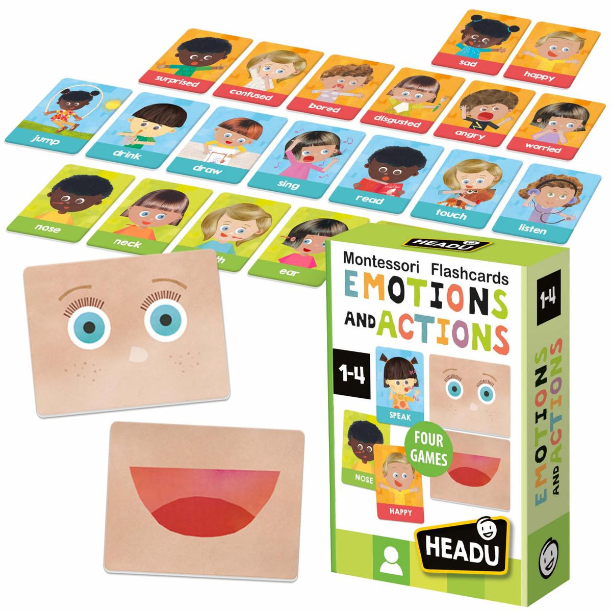 Headu Maxi Flashcards Montessori Emotions and Actions - photo 4