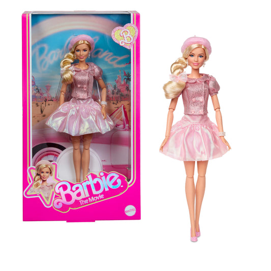 Barbie The Movie Collectible Doll in Pink Blouse & Skirt (JBJ53)