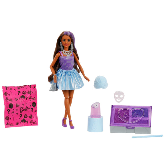 Barbie Party Unboxed Glam Party Purple Sparkle Doll (JFY66)