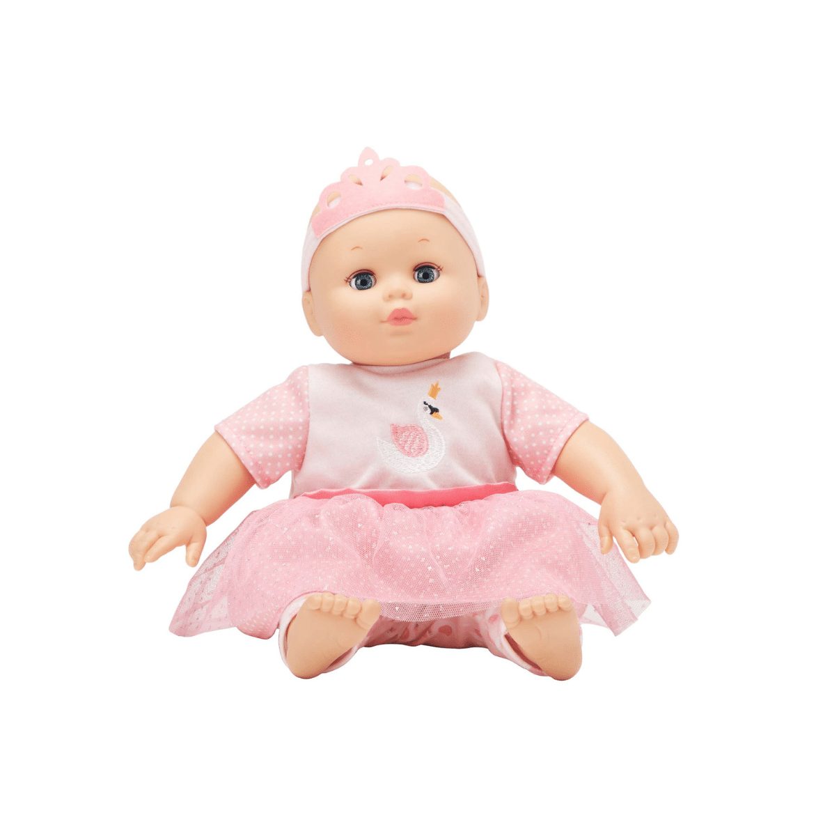 Madame Alexander Babble Baby Pink Swan 14" Doll with Sounds (MA20596)