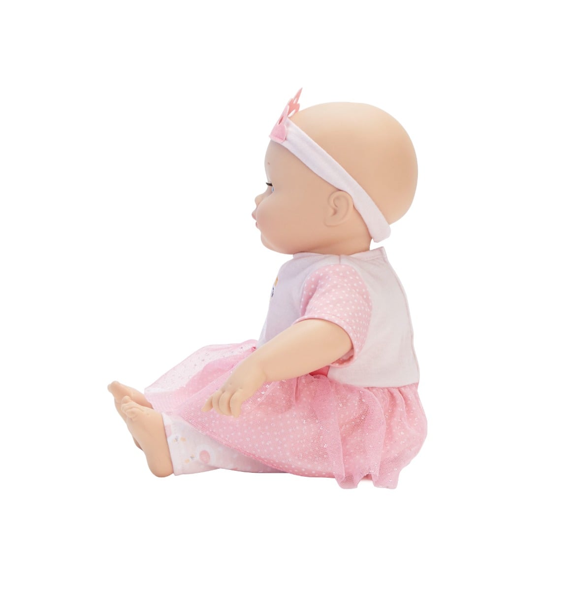 Madame Alexander Babble Baby Pink Swan 14" Doll with Sounds (MA20596)