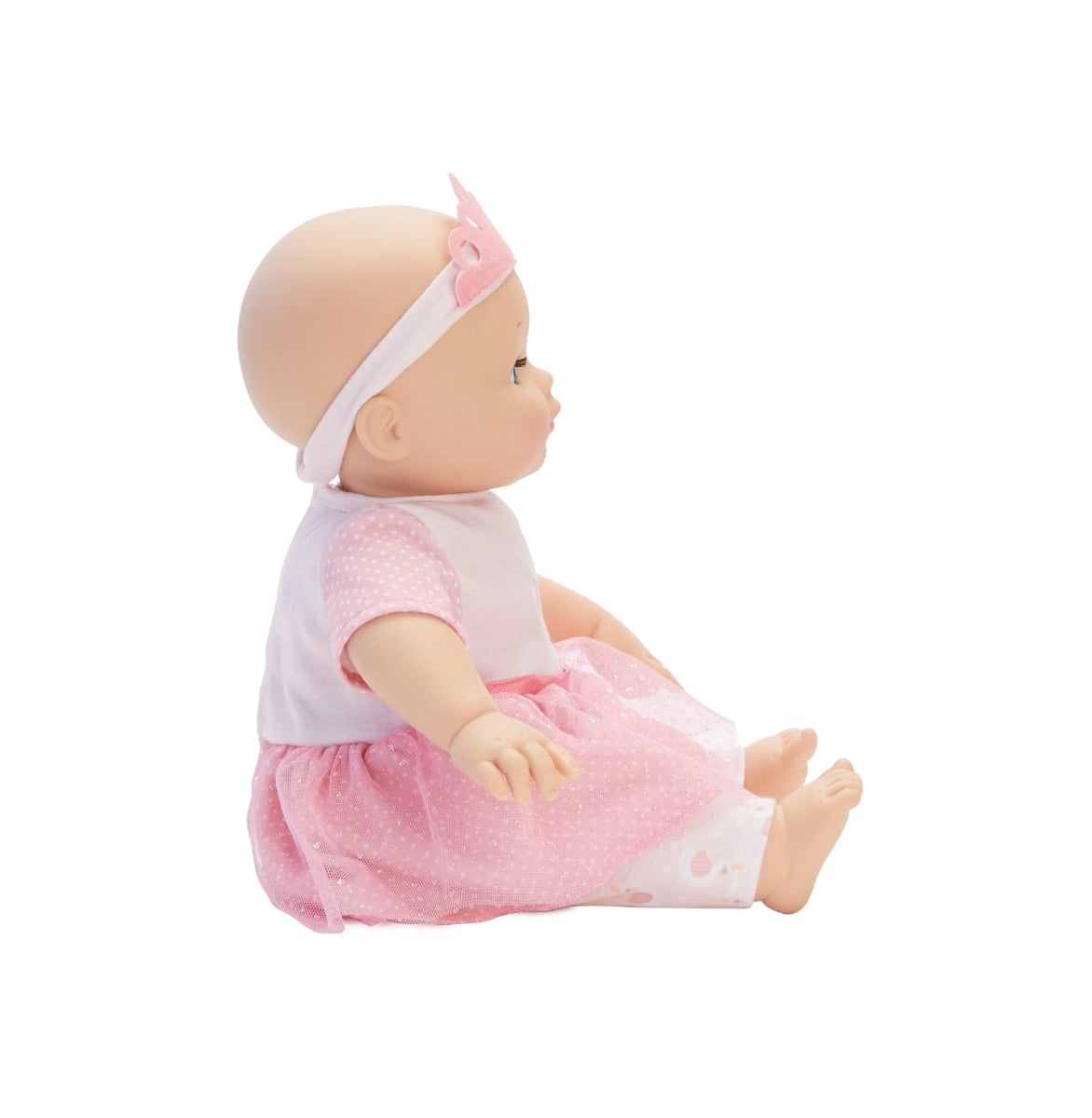 Madame Alexander Babble Baby Pink Swan 14" Doll with Sounds (MA20596)