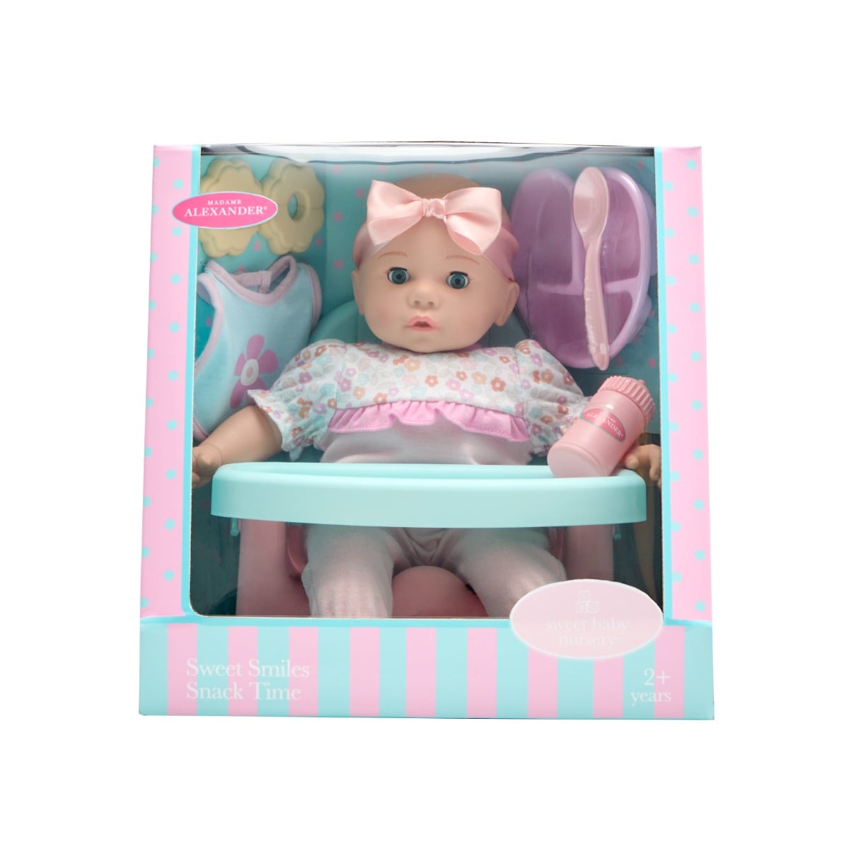 Madame Alexander Sweet Smiles Snack Time 14" Doll with Highchair (MA21057)