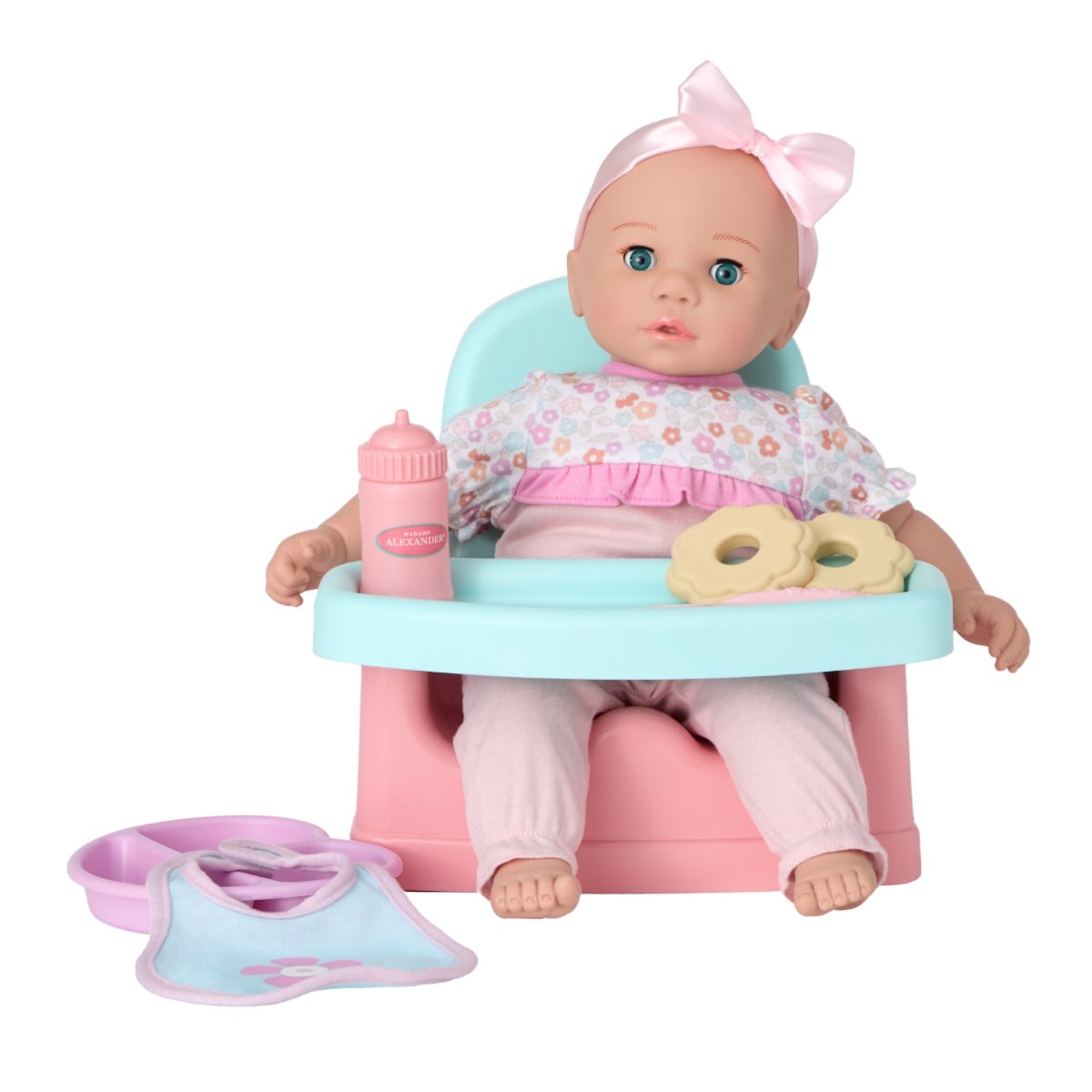 Madame Alexander Sweet Smiles Snack Time 14" Doll with Highchair (MA21057)