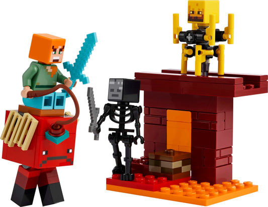 LEGO Minecraft The Nether Lava Battle (21266) box art