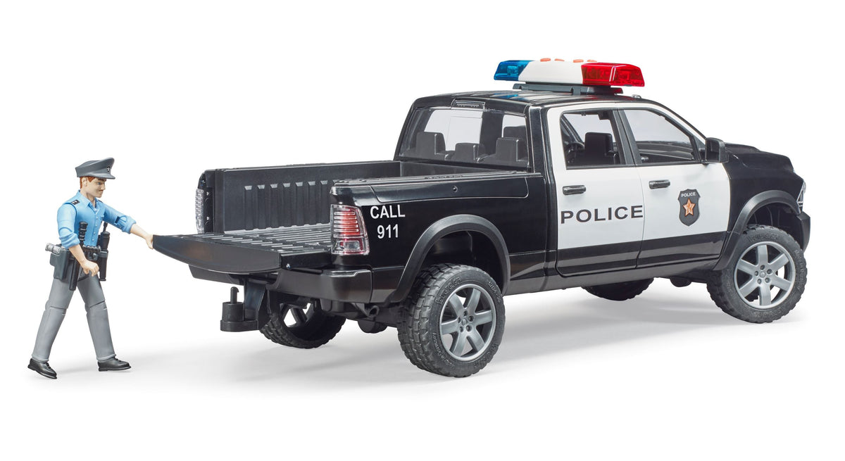 Bruder RAM 2500 Police Pickup (02505) — side view