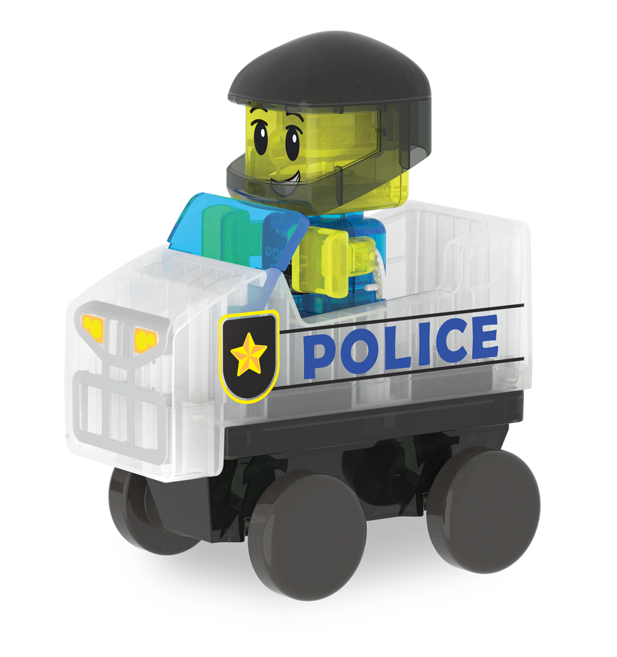 MAGNA-TILES Police Patrol 20-Piece Set (252020PO) — police cruiser with figure