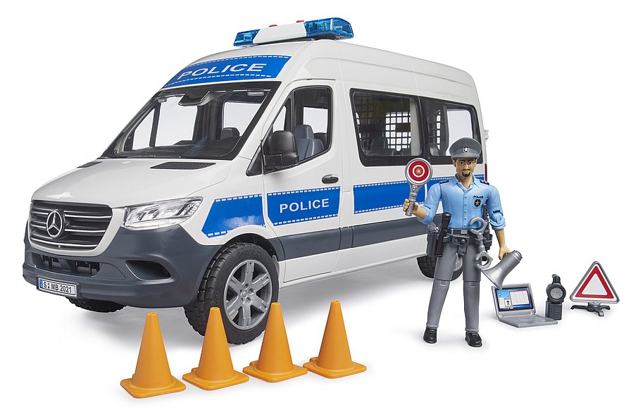 Bruder Mercedes-Benz Sprinter Police Emergency Vehicle with Light & Sound (02683)