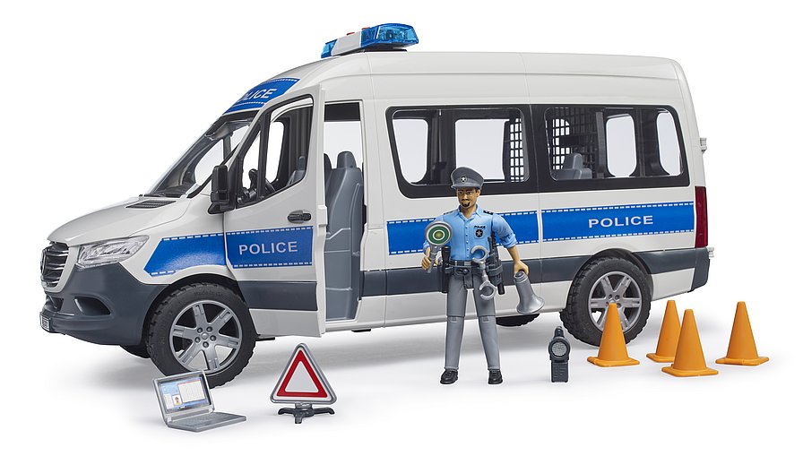Bruder Mercedes-Benz Sprinter Police Emergency Vehicle with Light & Sound (02683) — view 2