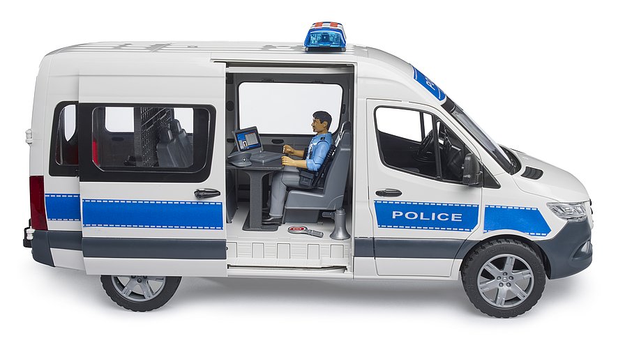 Bruder Mercedes-Benz Sprinter Police Emergency Vehicle with Light & Sound (02683) — view 3