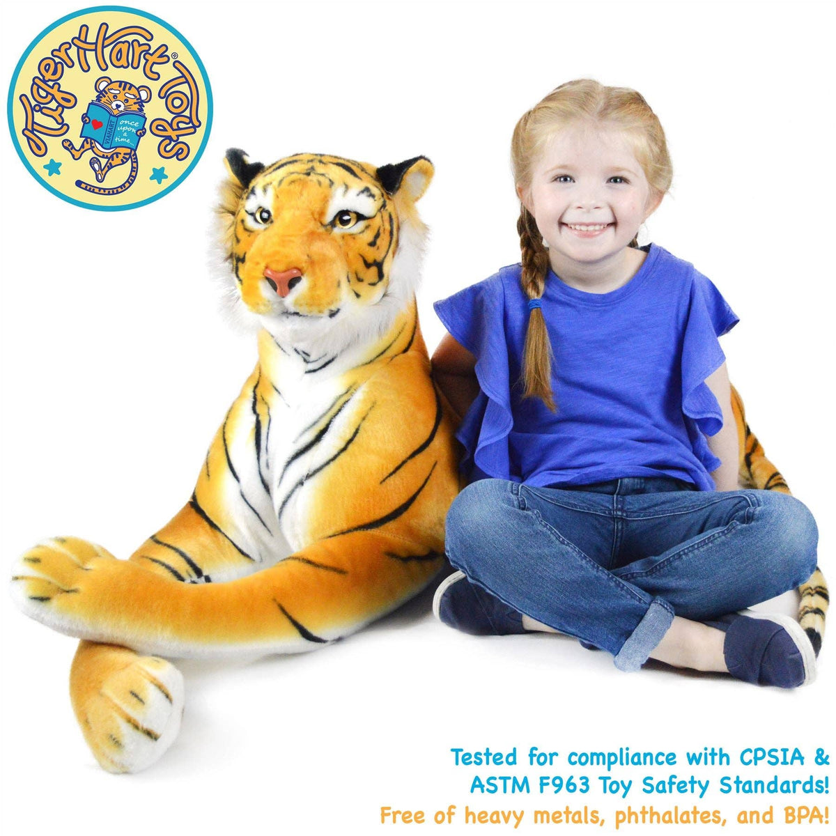 TigerHart Rohit the Orange Bengal Tiger 46-inch plush