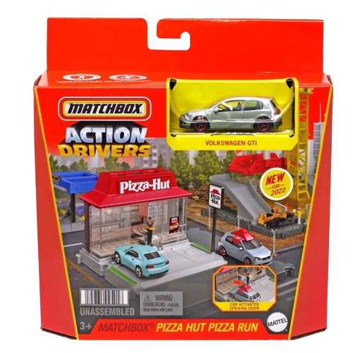 Matchbox Action Drivers Pizza Hut Pizza Run Playset