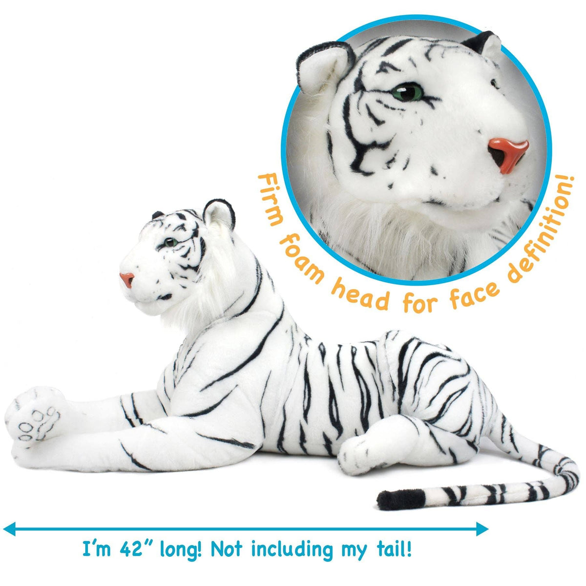 TigerHart Timurova the White Tiger 42-inch plush