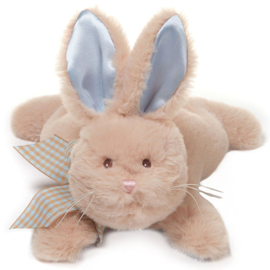 Bearington Baby Bunny Tail Rattle 8" Plush