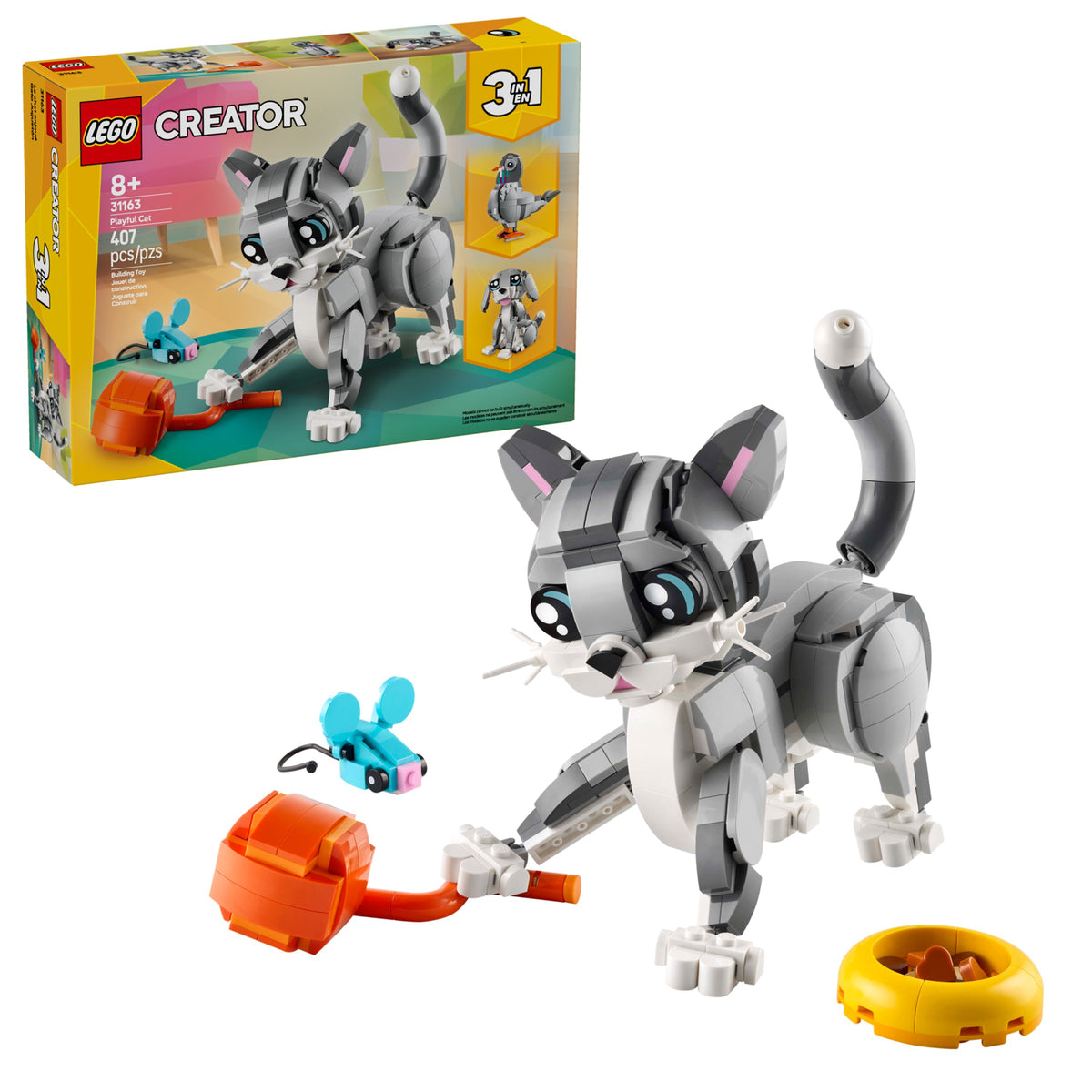 LEGO Creator 3-in-1 Playful Cat (31163) box