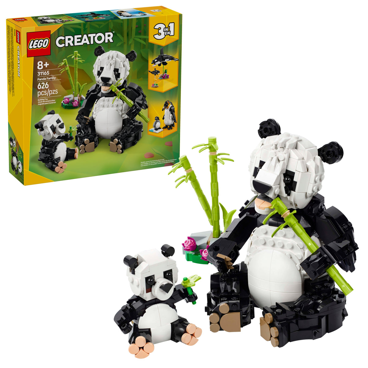 LEGO Creator 3-in-1 Wild Animals: Panda Family (31165) box