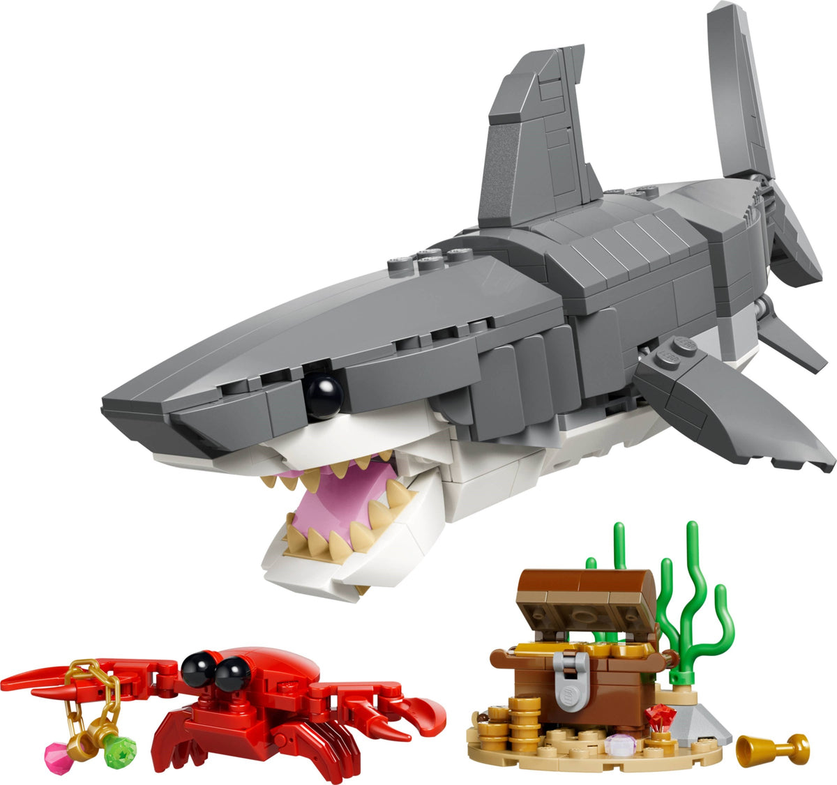 LEGO Creator 3-in-1 Fierce Shark with a Treasure Chest (31381)
