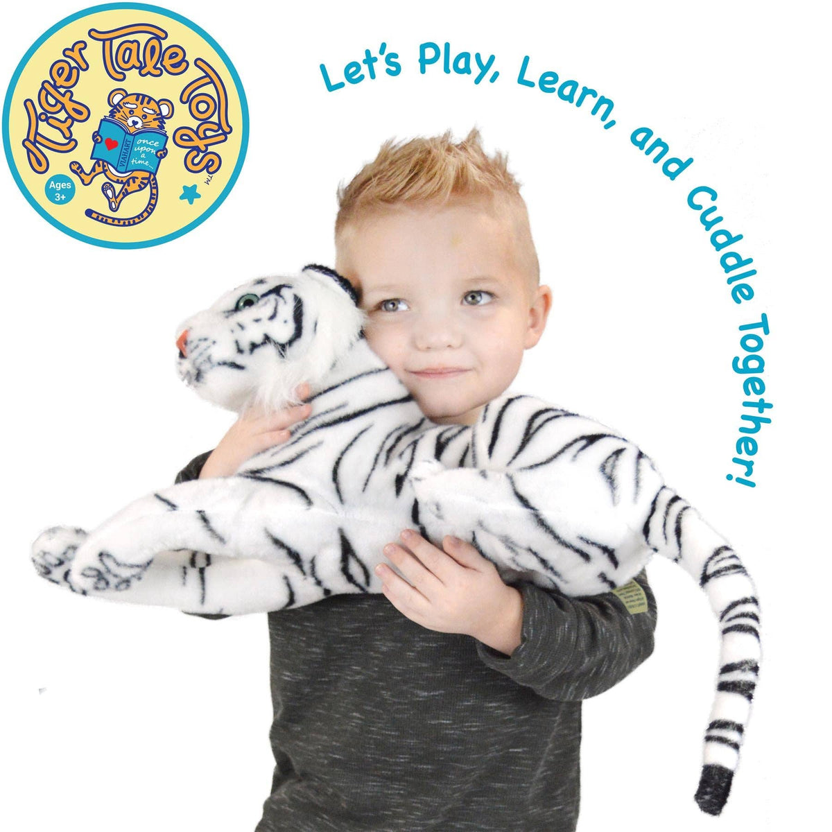 TigerHart Saphed the White Tiger 17-inch plush