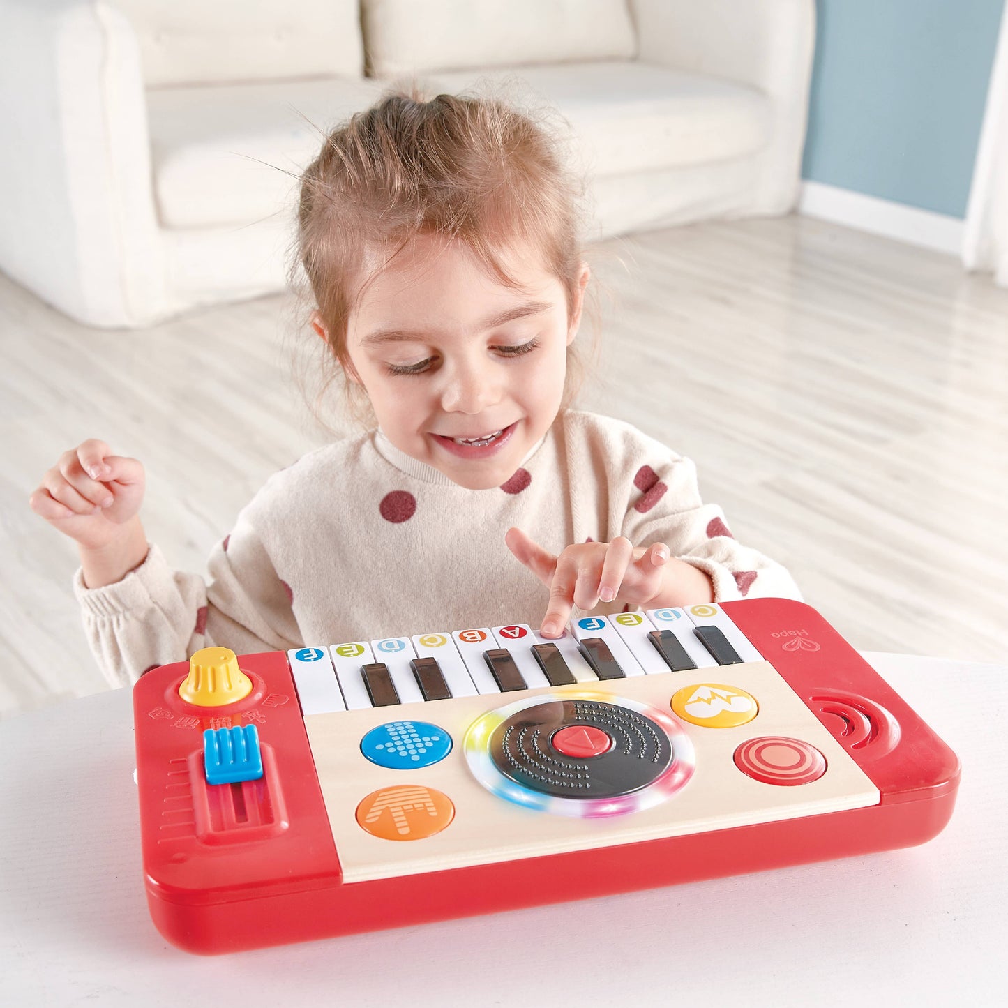 Kids DJ Studio Music Toy with Keyboard & Spin Record