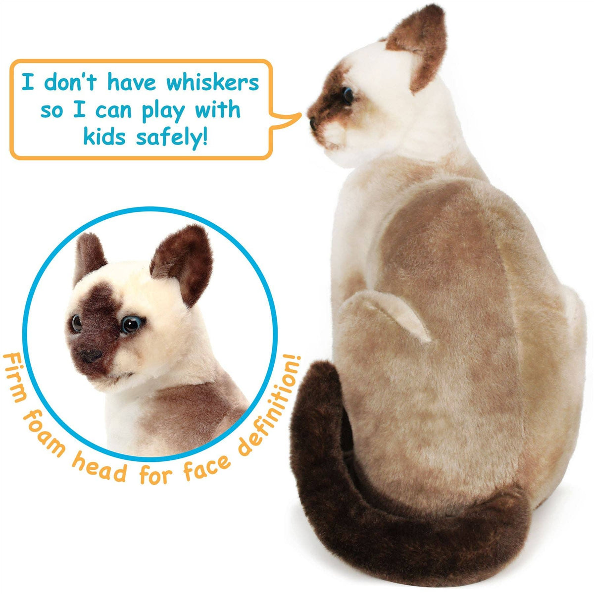 TigerHart Stefan the Siamese Cat 13-inch plush