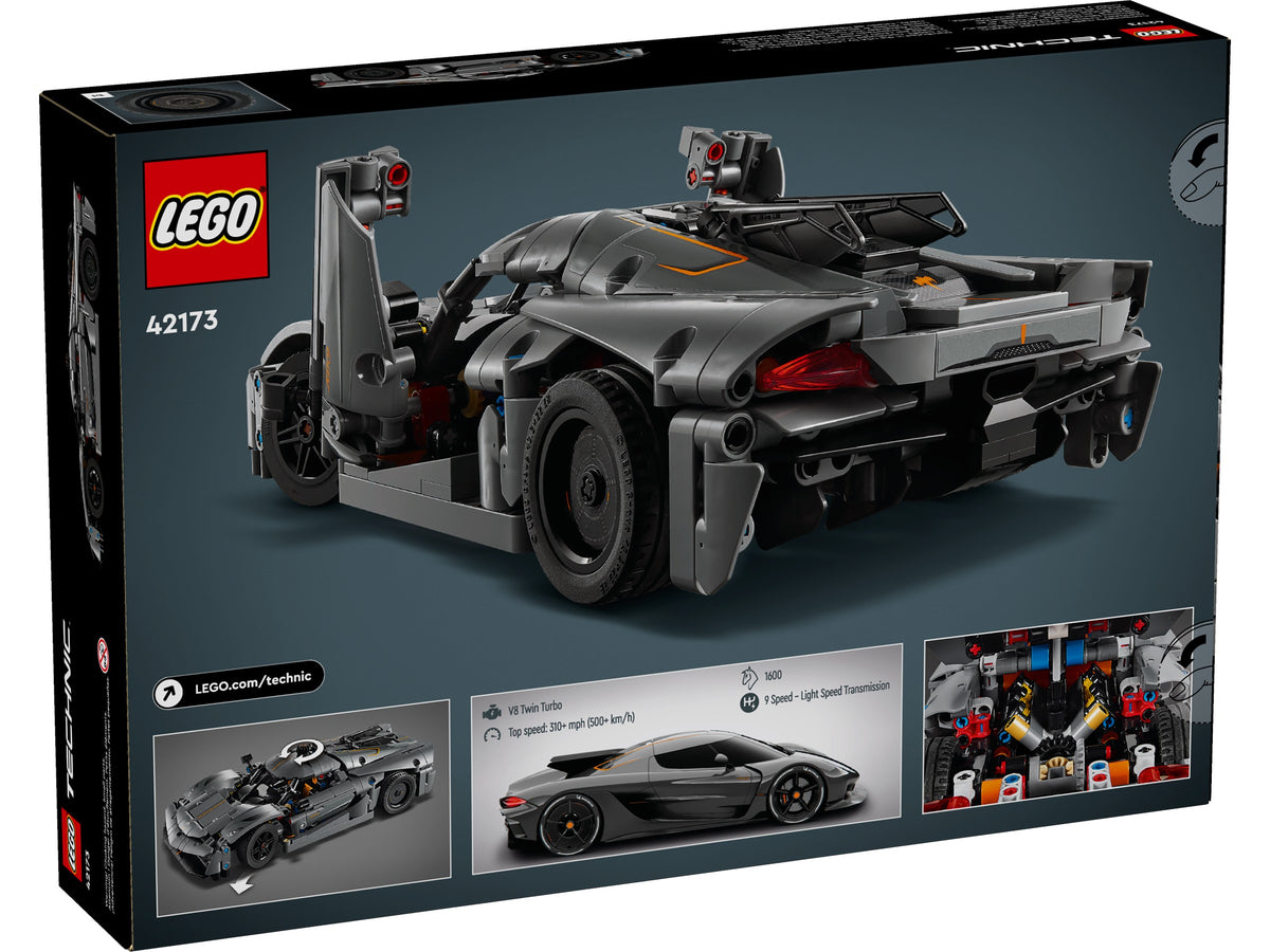 LEGO Technic Koenigsegg Jesko Absolut Grey Hypercar (42173) box