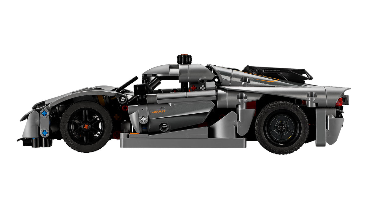 LEGO Technic Koenigsegg Jesko Absolut Grey Hypercar (42173) detail view