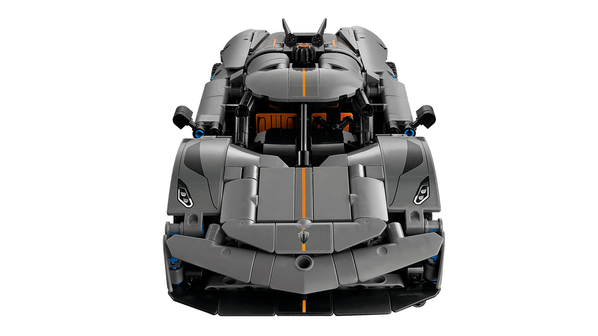 LEGO Technic Koenigsegg Jesko Absolut Grey Hypercar (42173) detail view