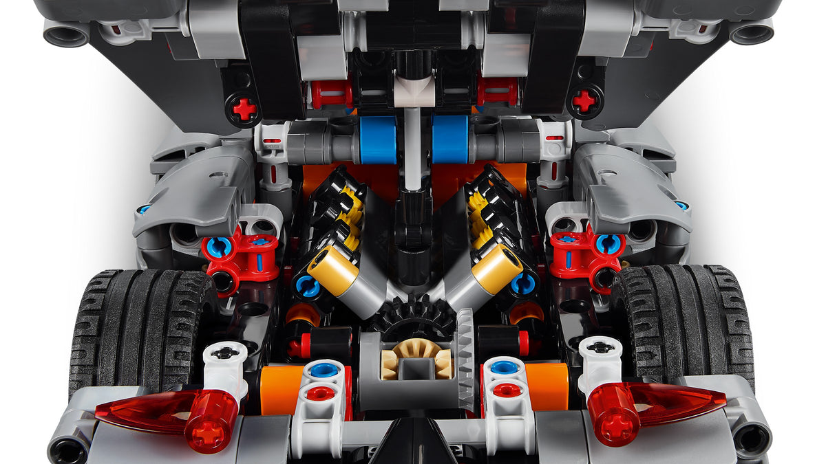 LEGO Technic Koenigsegg Jesko Absolut Grey Hypercar (42173) detail view