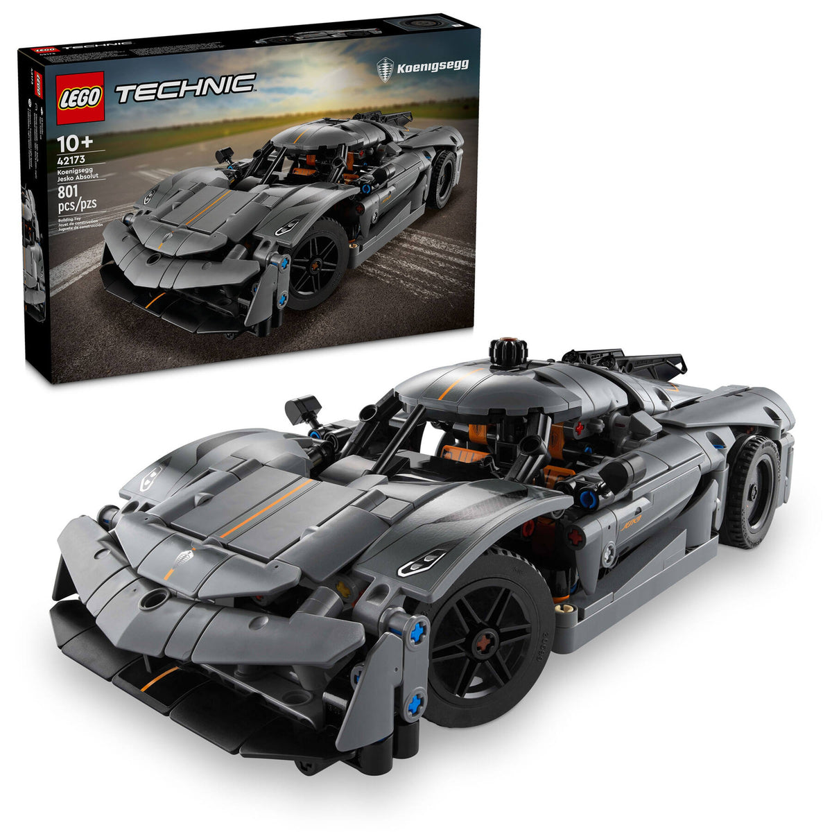 LEGO Technic Koenigsegg Jesko Absolut Grey Hypercar (42173) box