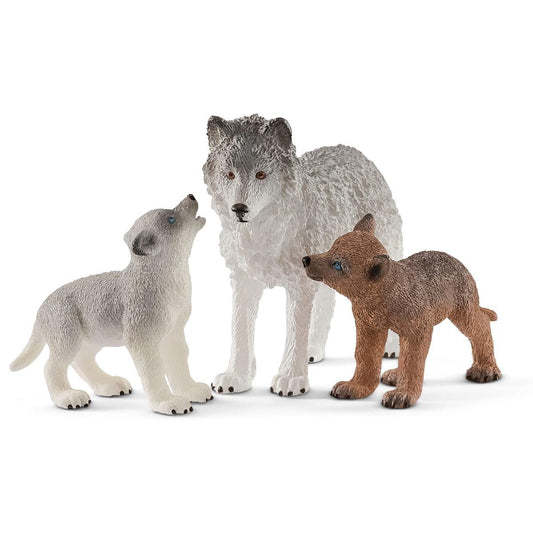 Schleich Wild Life Mother Wolf with Pups Set (42472)