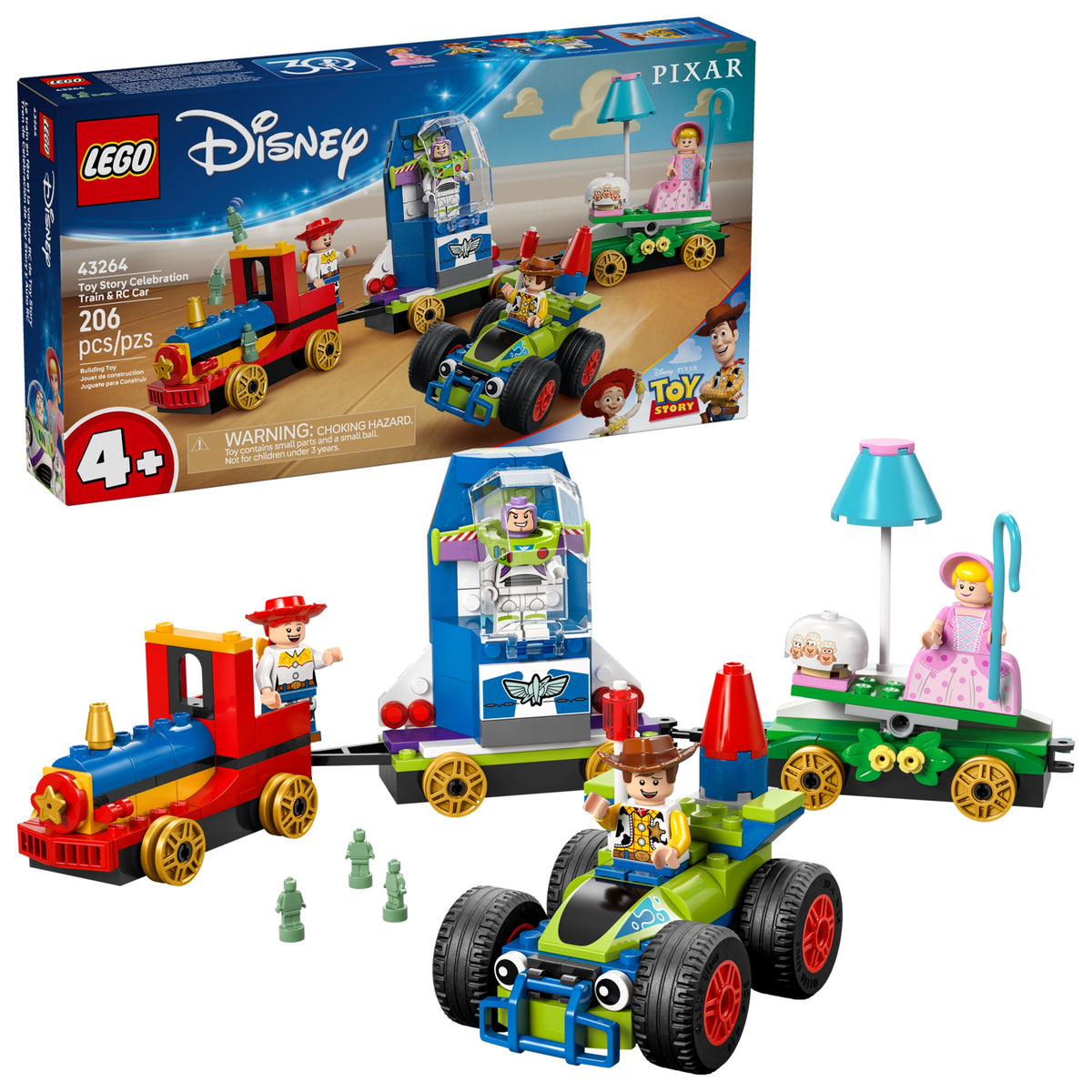 LEGO Disney Toy Story Celebration Train & RC Car (43264) box