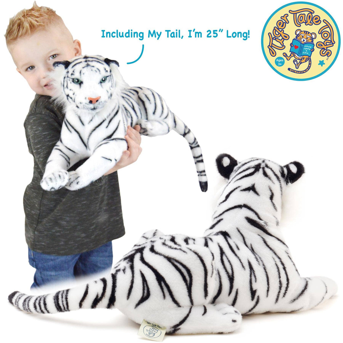 TigerHart Saphed the White Tiger 17-inch plush