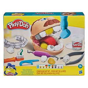 Play-Doh Drill 'n Fill Dentist Toy, 9 Accessories and 6 Cans